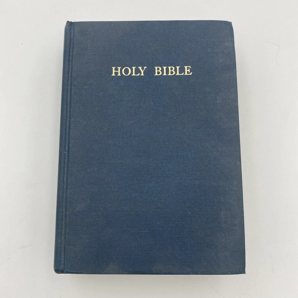 Vintage KJV HOLY BIBLE Self‎ Pronouncing New Topaz Standard HC Oxford Press